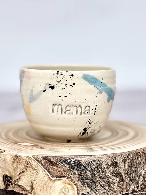 Fľaky - pohárik espresso mama (bez uška, 100ml)