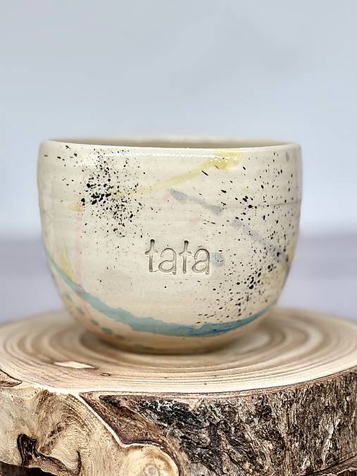 Fľaky - pohárik cappuccino tata (200ml, bez uška)