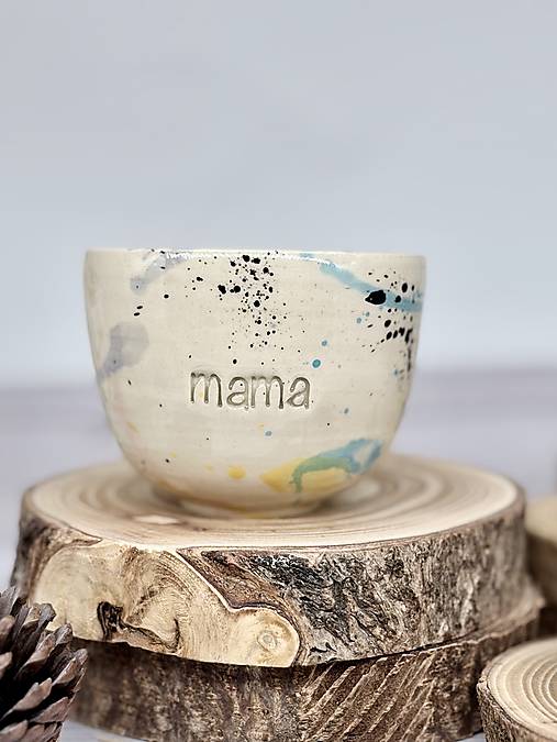 Fľaky - pohárik cappuccino mama (bez uška, 200ml)