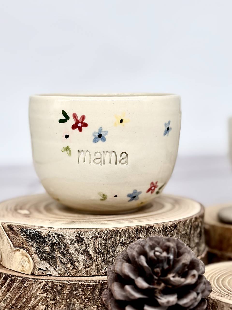 Malé kvety - pohárik latte mama (280ml, bez uška)