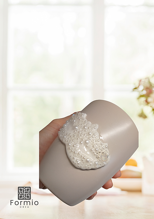 Perlový bál – elegantný set šálky a lyžičky