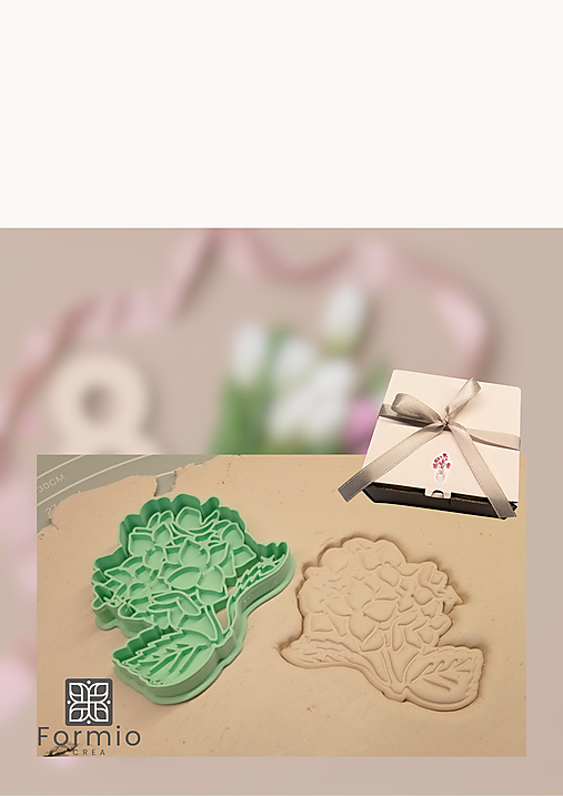 Vykrajovačka s menom – hortenzia | personalizovaná vykrajovačka na sušienky