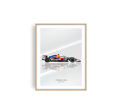Limitované printy F1 2026 sezóna + Certifikát (Světlé pozadí)