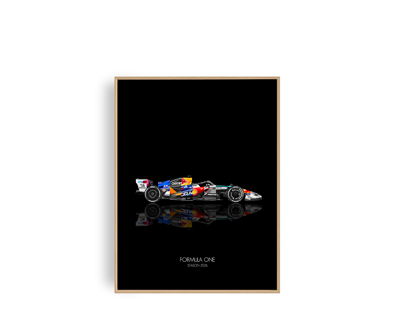 Limitované printy F1 2026 sezóna + Certifikát (Černé pozadí)