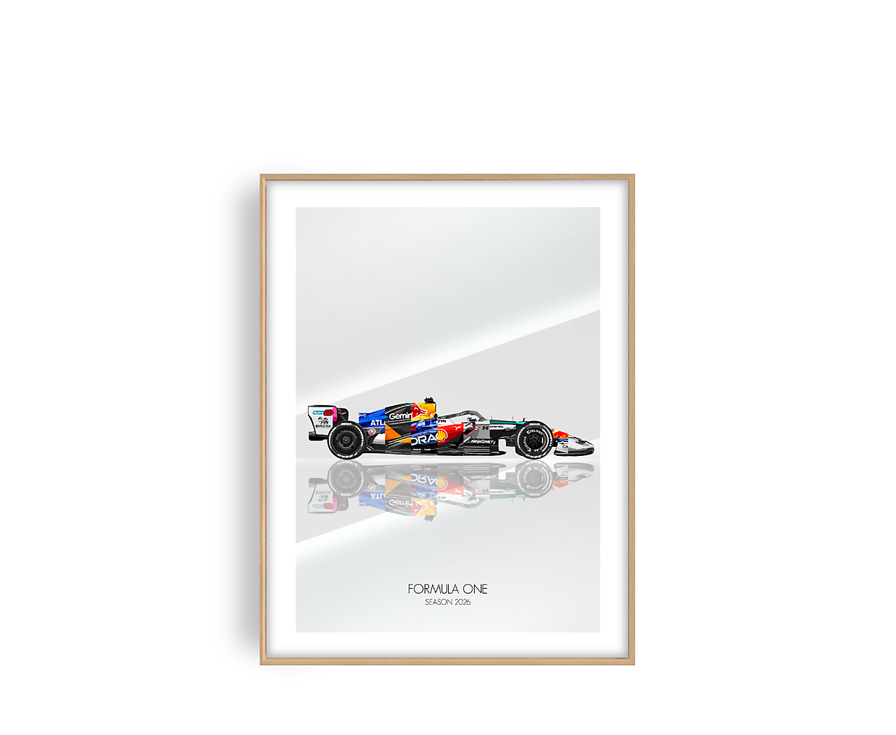 Limitované printy F1 2026 sezóna + Certifikát (Světlé pozadí)