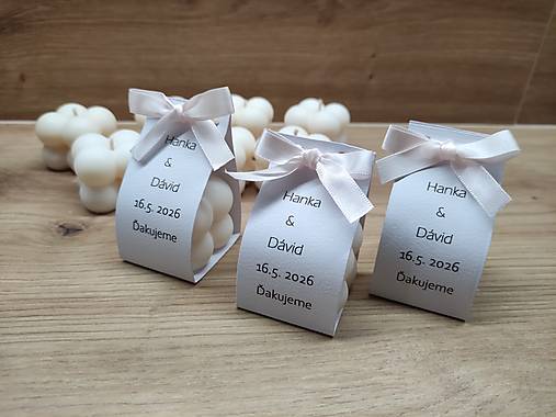 Svadobná sviečka zo sójového vosku