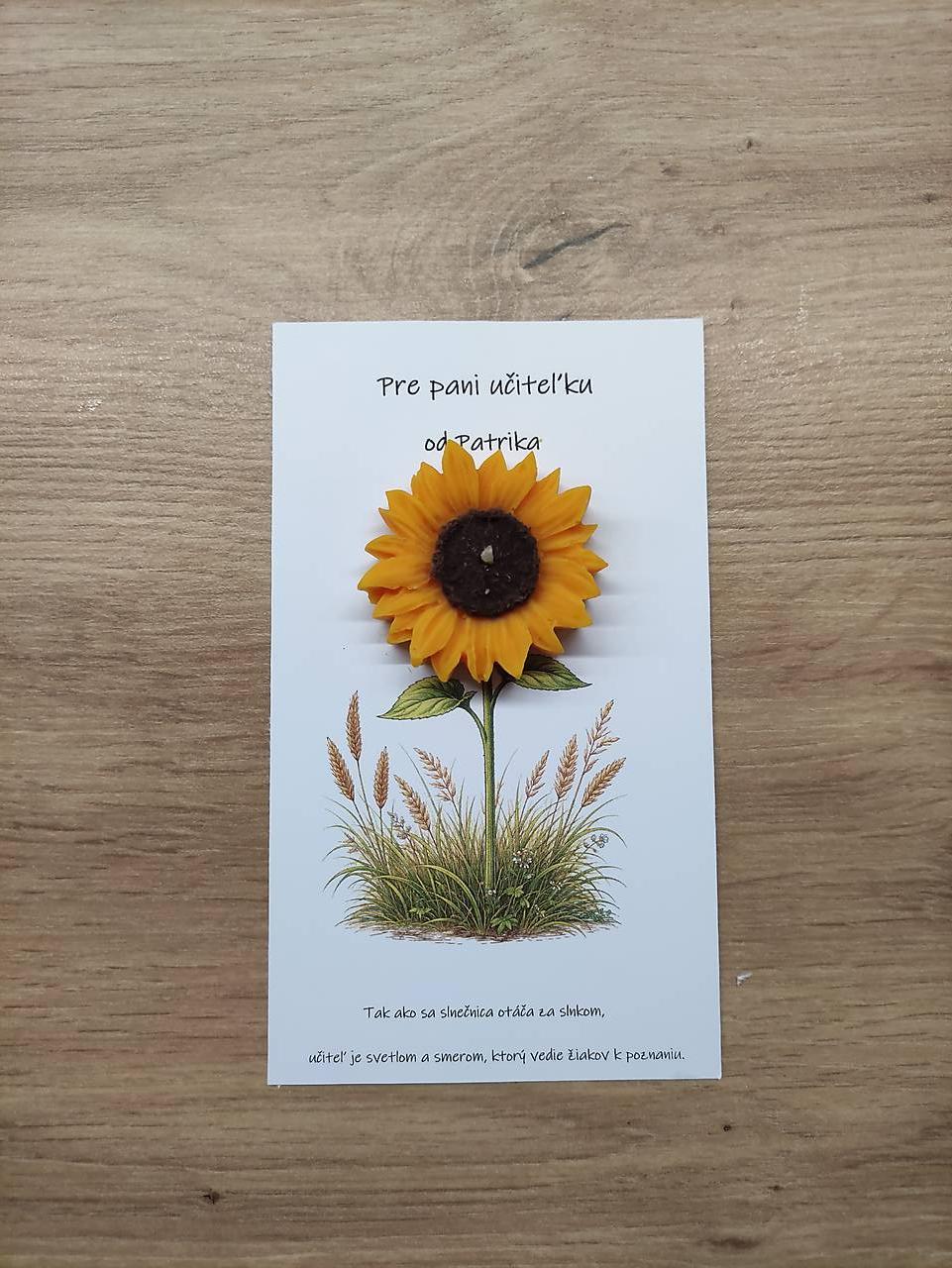 Personalizovaný darček slnečnica