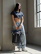 Topy, tričká, tielka - Raw Denim Croptop - 18176991_
