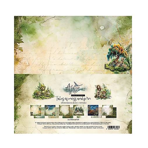 Papier - Scrapbook papier 12x12 Tales of Moss and Fern - 18181244_