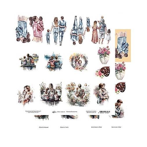 Papier - Scrapbook papier 12x12 AA-OTT-OF-01 - 18181852_