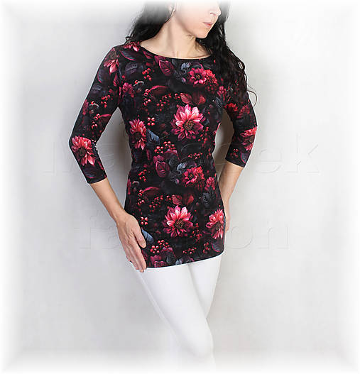 Topy, tričká, tielka - Triko vz.980 i kr.rukáv - 18179076_