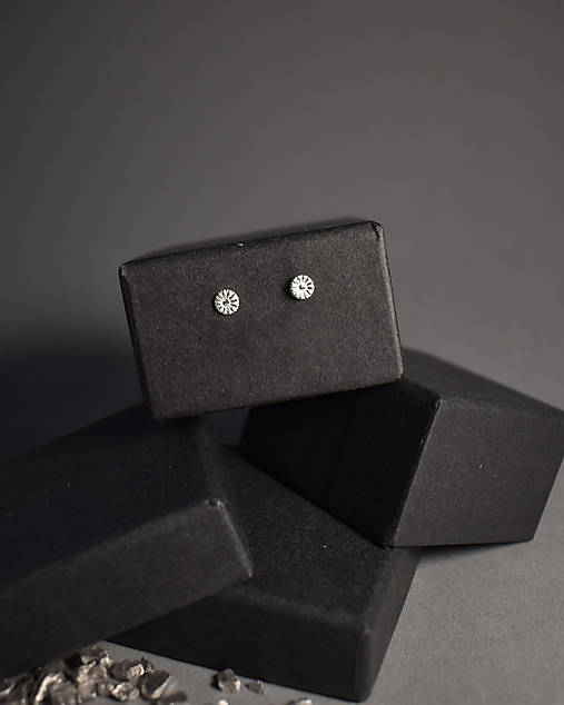 Náušnice - Strieborné náušnice AG925 - LARK - 18181185_