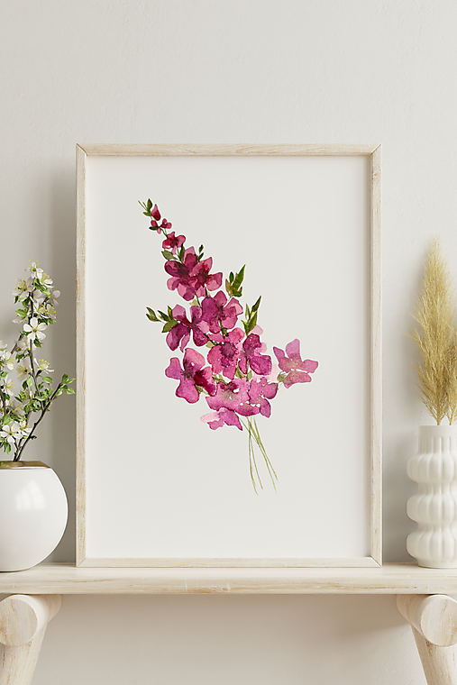 Obrazy - Lúčny kvet akvarel - 18181377_