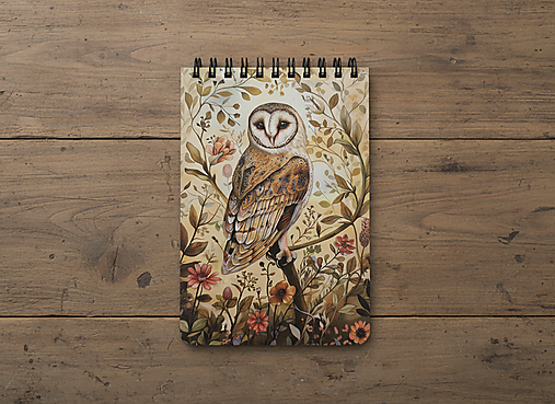 Papiernictvo - MADEBOOK - A6 sova - 18183312_