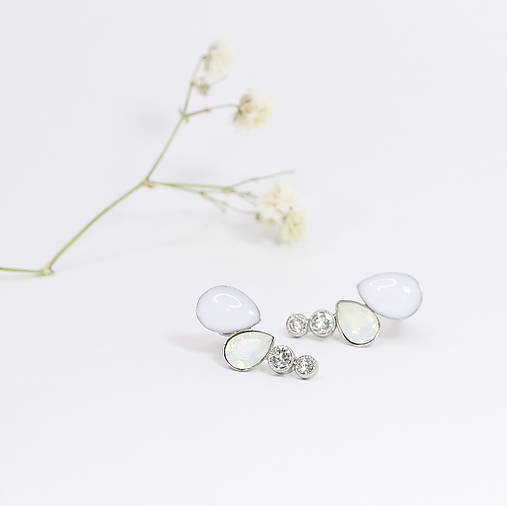 Kamienkové napichovacie náušnice