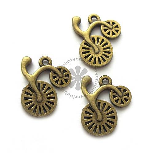 Komponenty - (1058) Bicykel, 18x18 mm - 10 ks - 18183098_