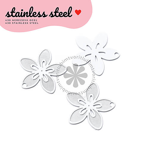 Komponenty - (7240) Filigrant Kvet, 13x14 mm - 1 ks - 18183299_