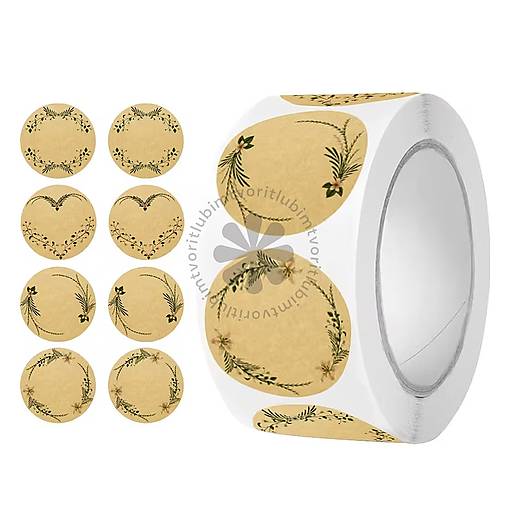 Papier - (3305) Nálepky, 3-riadkové - 1 rolka - 18183345_