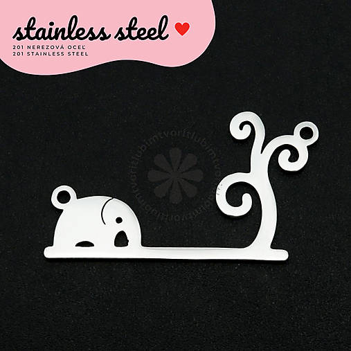 Komponenty - (7258) Spojovník Slon, 17x30 mm - 1 ks - 18183353_