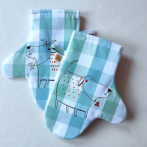 Úžitkový textil - HAF a ŇAF - chňapky - 18182354_