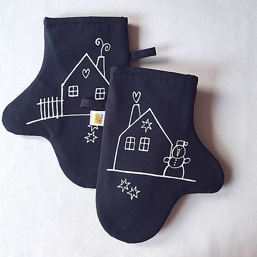 Úžitkový textil - ZIMA JEŠTĚ NEKONČÍ - chňapky - 18184013_