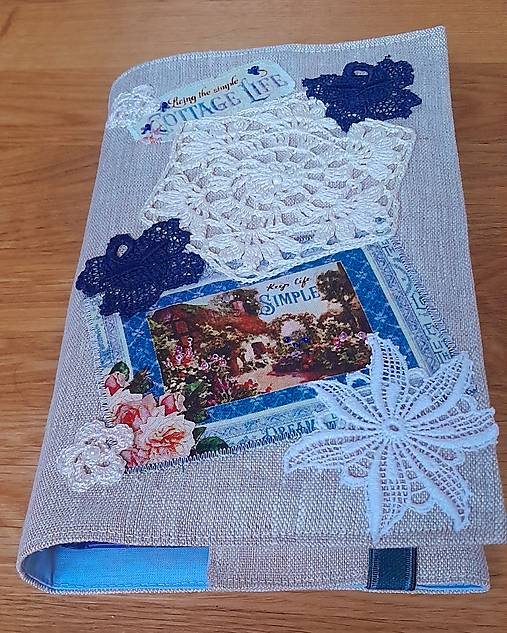 Papiernictvo - Vintage obal na knihu nastaviteľný - 18183714_