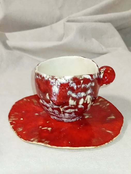 Nádoby - Šálka s podšálkou - 18183925_