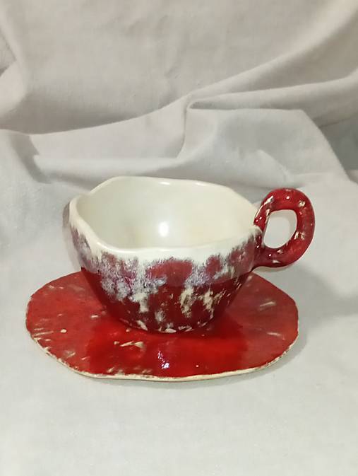 Nádoby - Šálka s podšálkou - 18183934_