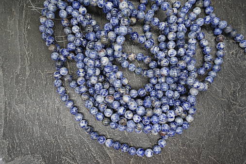 Minerály - Sodalit 8mm šnúra akcia - 18184061_