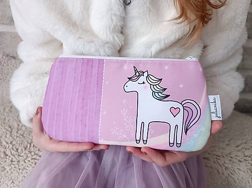 Taštičky - Peračník/taštička, s jednorožcom - 18182181_