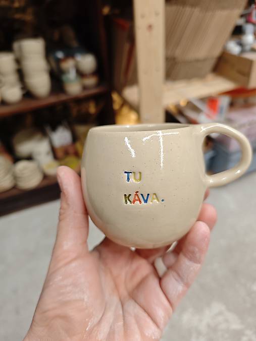 Nádoby - šálka Tu káva 200 ml - 18183928_