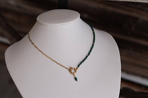 Náhrdelník malachit