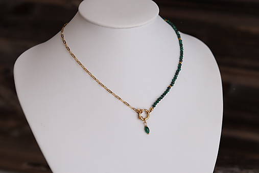 Náhrdelník malachit