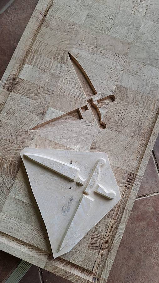 Doska na krajanie (nože) - priečny rez