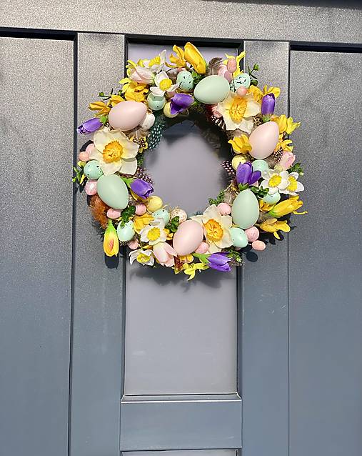 Veľkonočný veniec na dvere dekorácia Veľká NOC