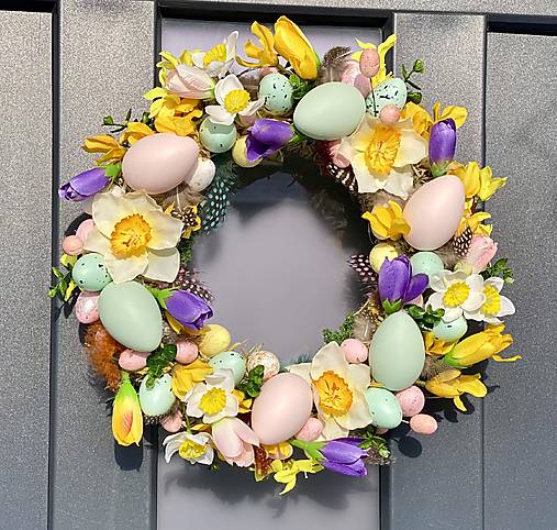 Veľkonočný veniec na dvere dekorácia Veľká NOC