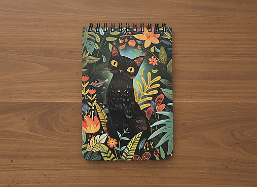 Papiernictvo - MADEBOOK - A6 mačka - 18185825_