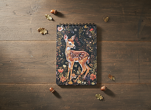 Papiernictvo - MADEBOOK - A6 srnka - 18185921_