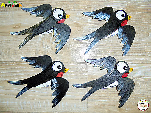 Magnetky - Magnetka - lastovička - 18185548_