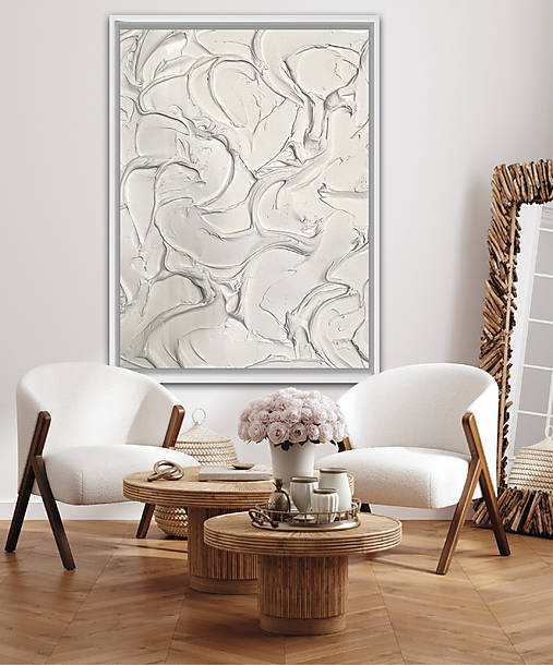 Obrazy - Abstraktný plastický obraz - 18186657_