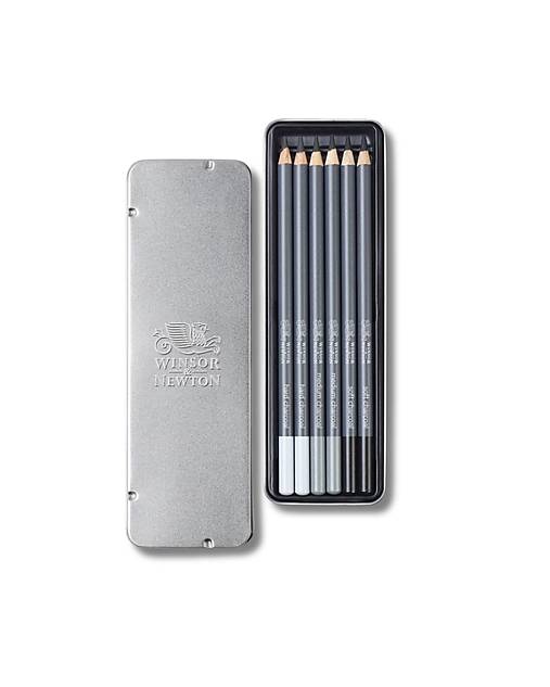 Winsor & Newton - Uhlík v ceruzke - sada 6 ks