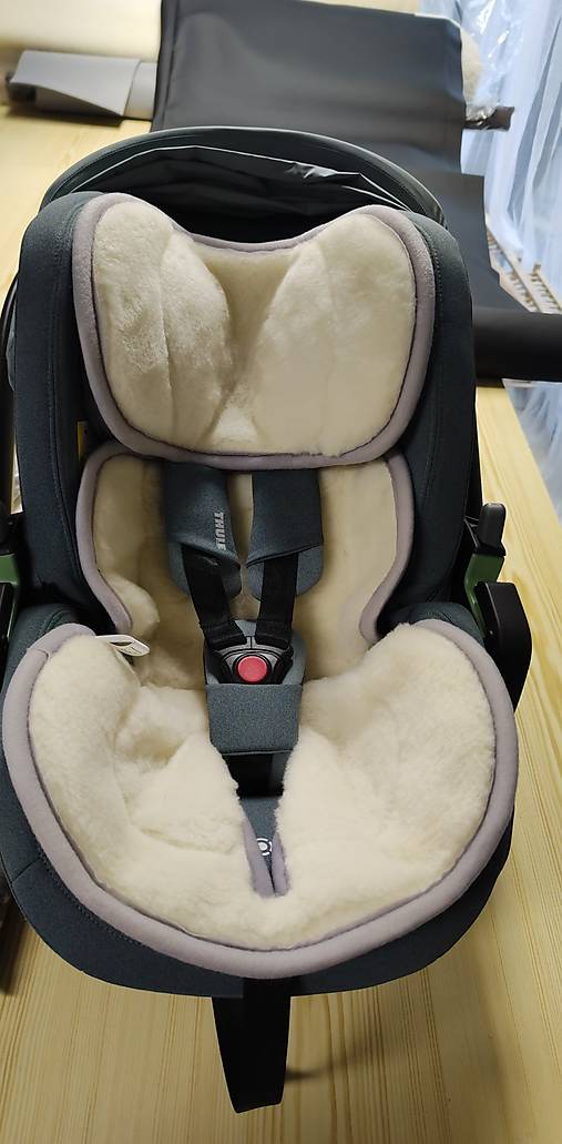 Detský textil - Do  autosedačka Thule Maple univerzálna podložka 100% Merino top super wash proti poteniu a prechladnutiu na mieru - 18188427_