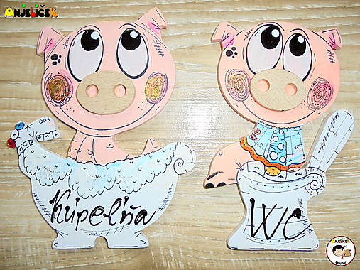 Tabuľky - Menovka - kúpeľňa a WC - 18189216_