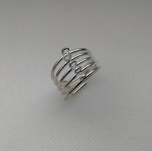 Iný materiál - Prsteň striebro 19mm - 18189303_