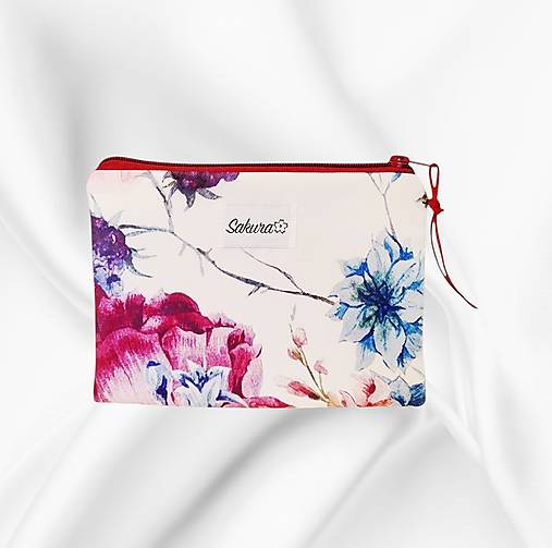 Taštičky - Taštička kozmetická Kvety - 18187552_