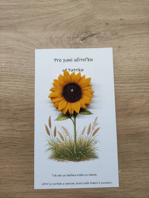 Personalizovaný darček slnečnica