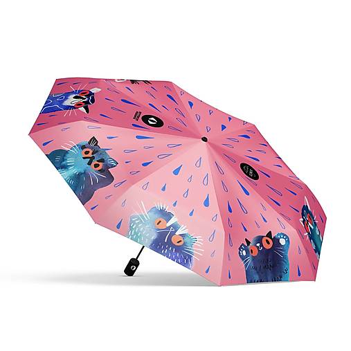 Skladací dáždnik Mrzuté Mokré Mačky