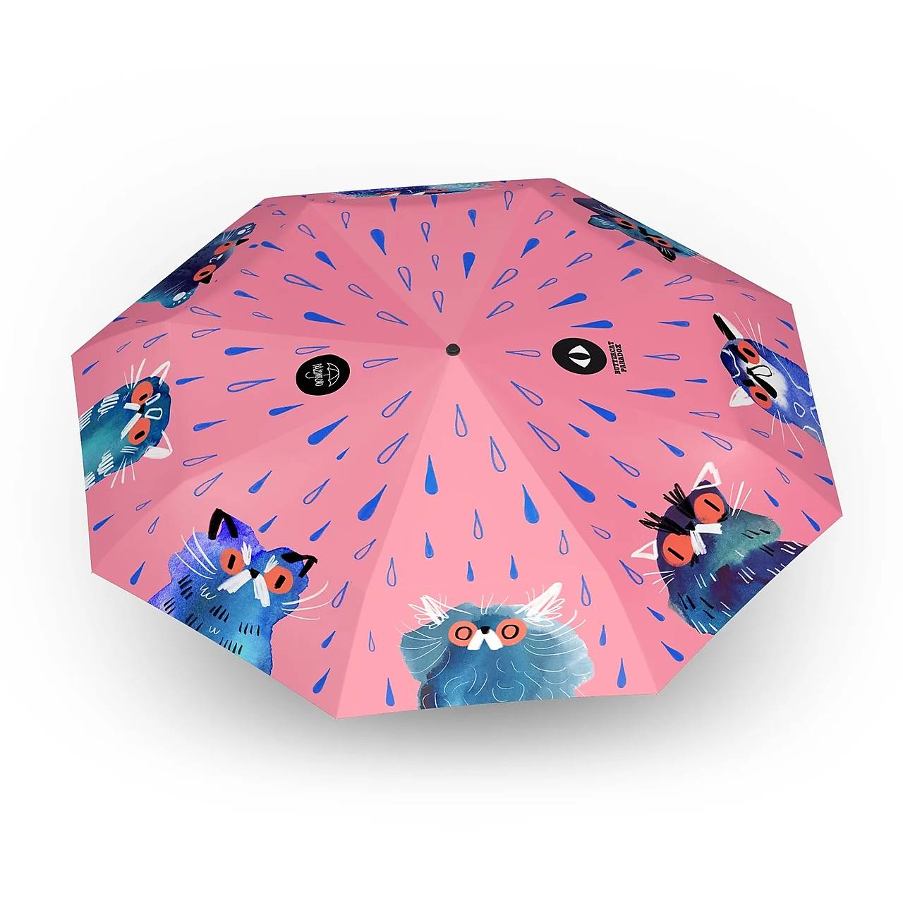 Skladací dáždnik Mrzuté Mokré Mačky