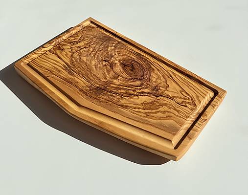 Olivová doska s drážkou