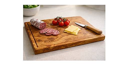 Olivová doska s drážkou